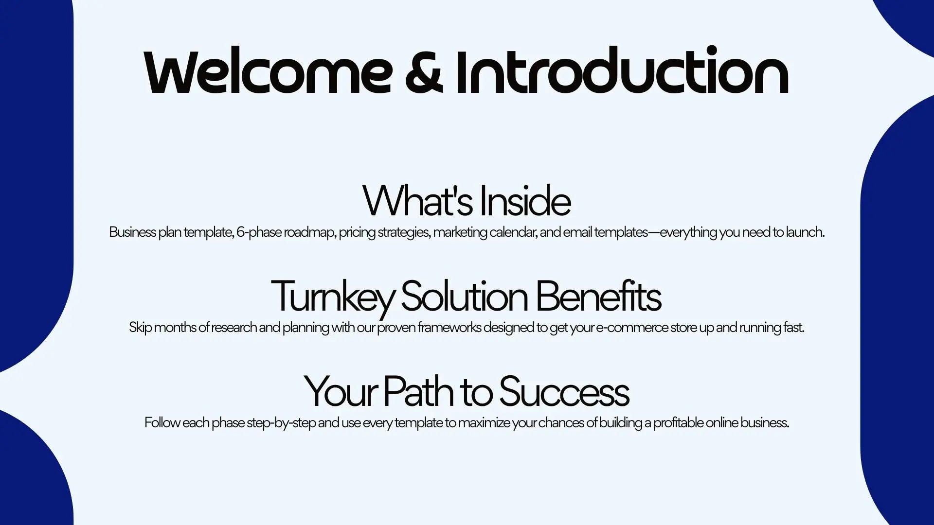 E-Commerce Business in a Box – 22-Slide Digital Presentation Package (Copy)