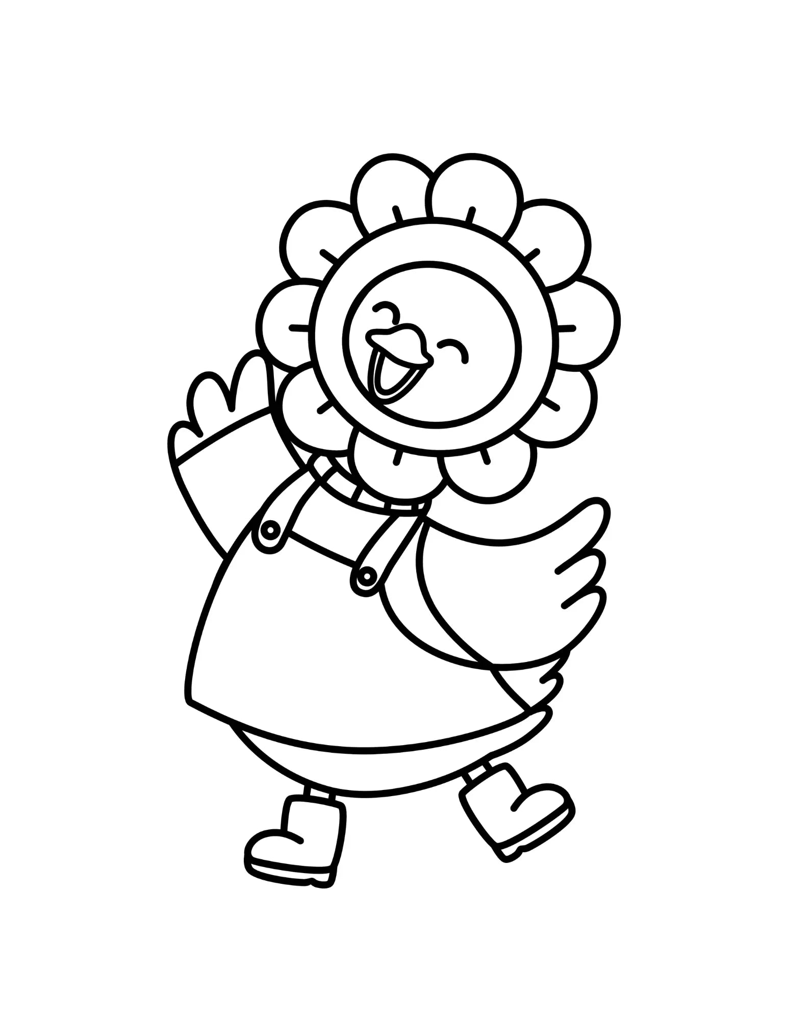 Digital Coloring Book – Animals, Flowers & Farm