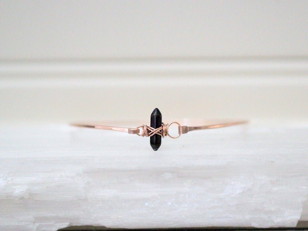 Crest Bracelet - Obsidian