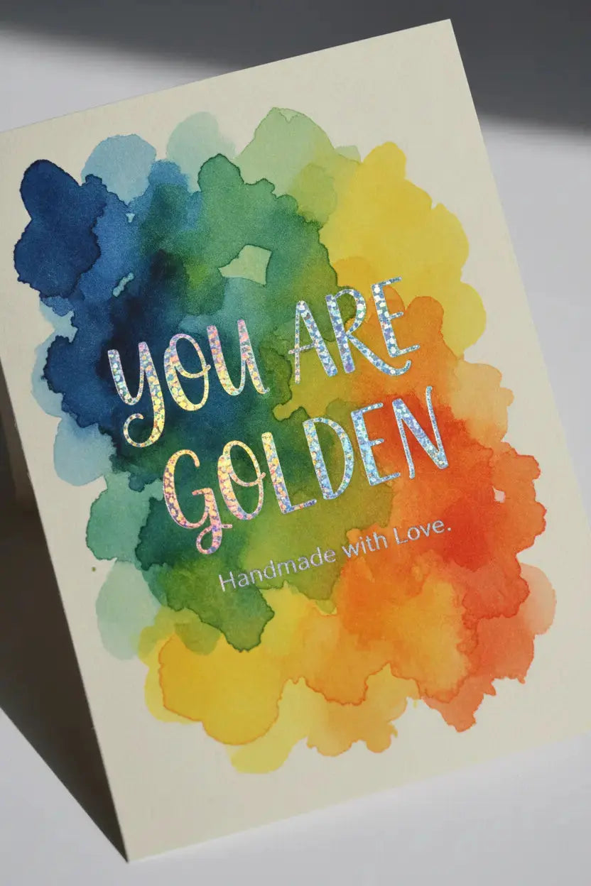 Custom Colorful Foiled Cards