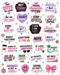 Sassy stickers