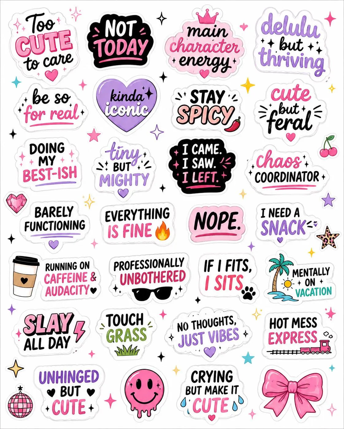 Sassy stickers