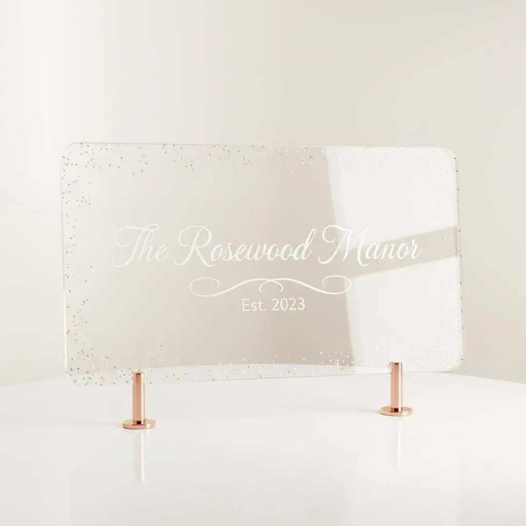 Custom Laser Engraved Acrylic Sign