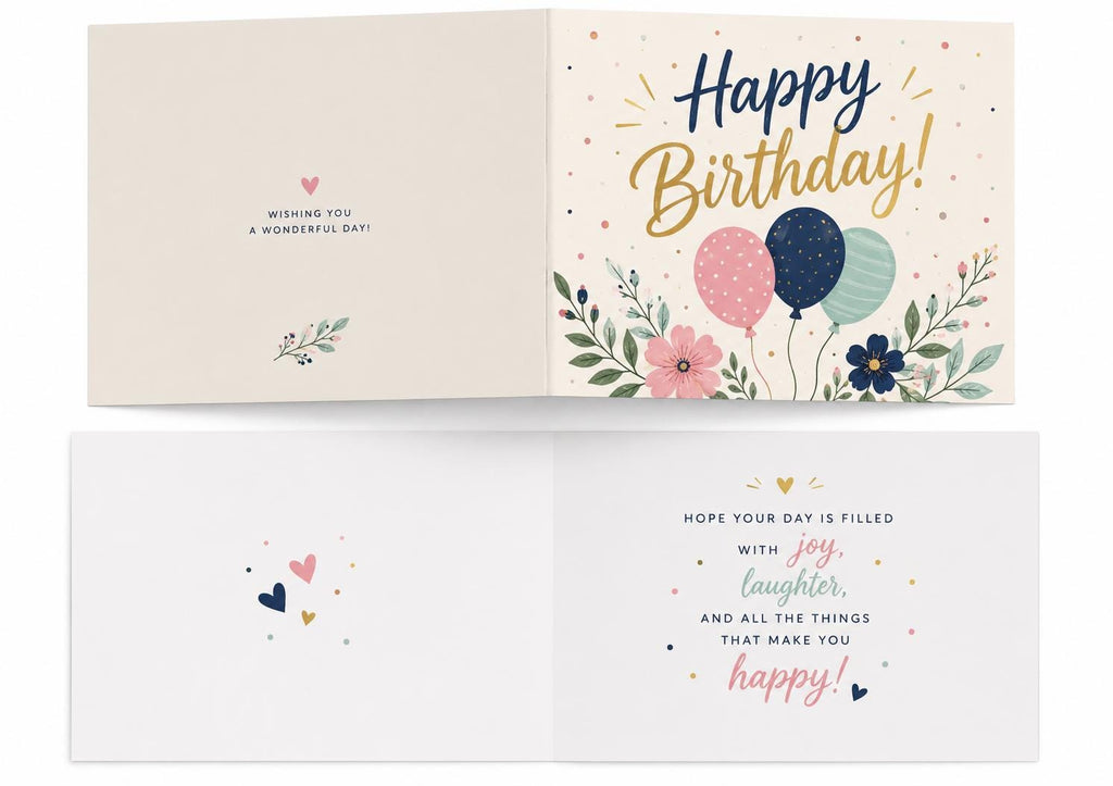 Custom Greeting Cards for Birthdays, Thank You Notes, Just Because | Handmade, Heartfelt Messages, Floral & Patterned Designs