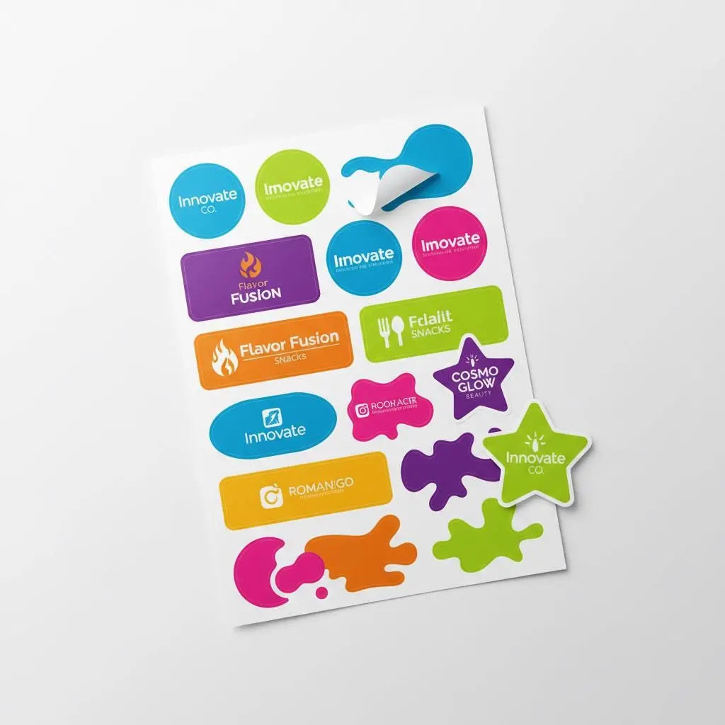 Custom Round Business Stickers
