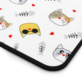 Cute Cat Faces Desk Mat | Patterned Cat Mouse Pad