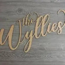 White Wedding Sign with Flower Box (Copy)