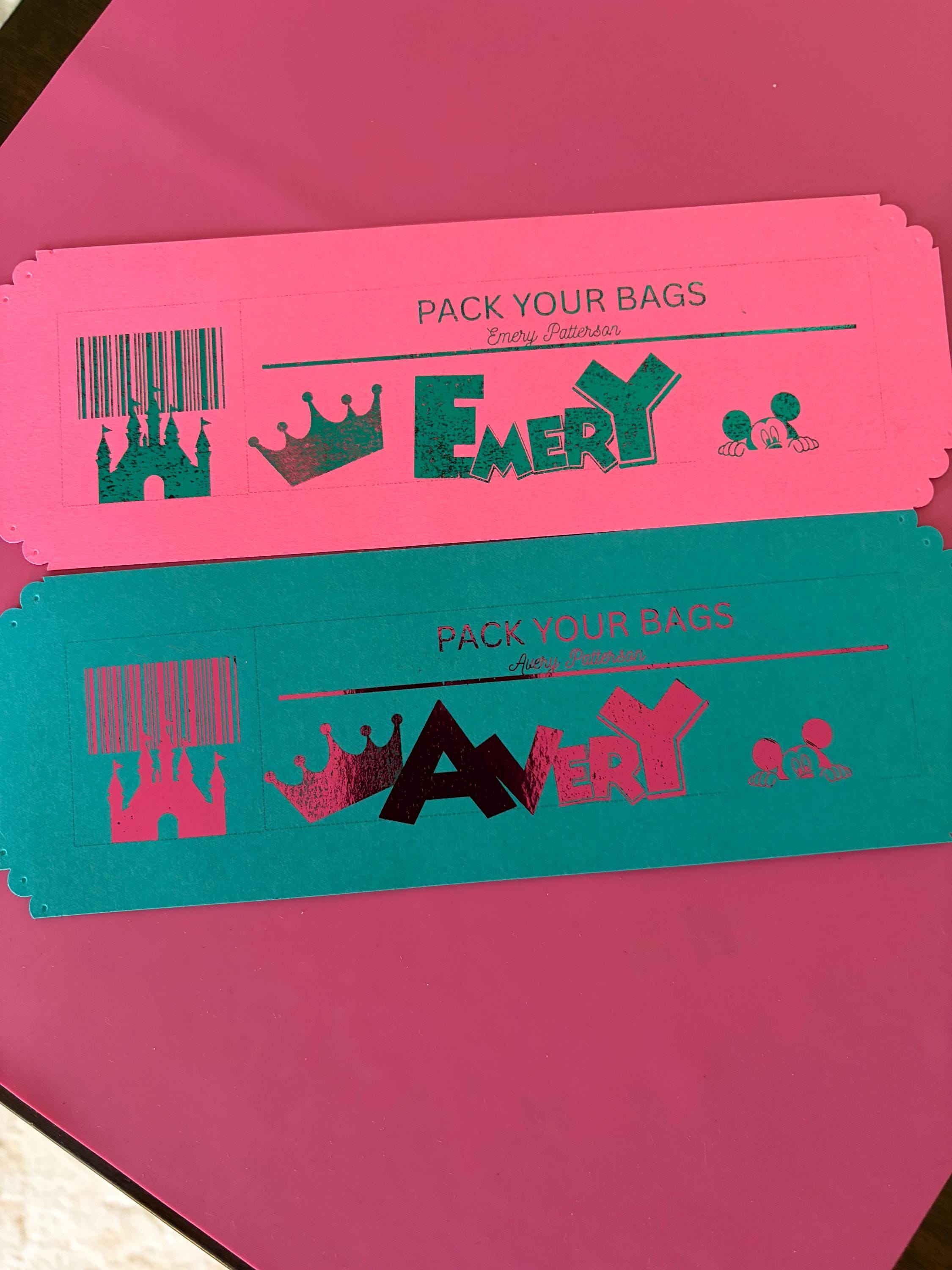 Custom Foiled Tickets | Festive Event, Christmas, New Year's Celebration, Gold & Silver Foil, Perforated Edge, Personalized Party Tickets