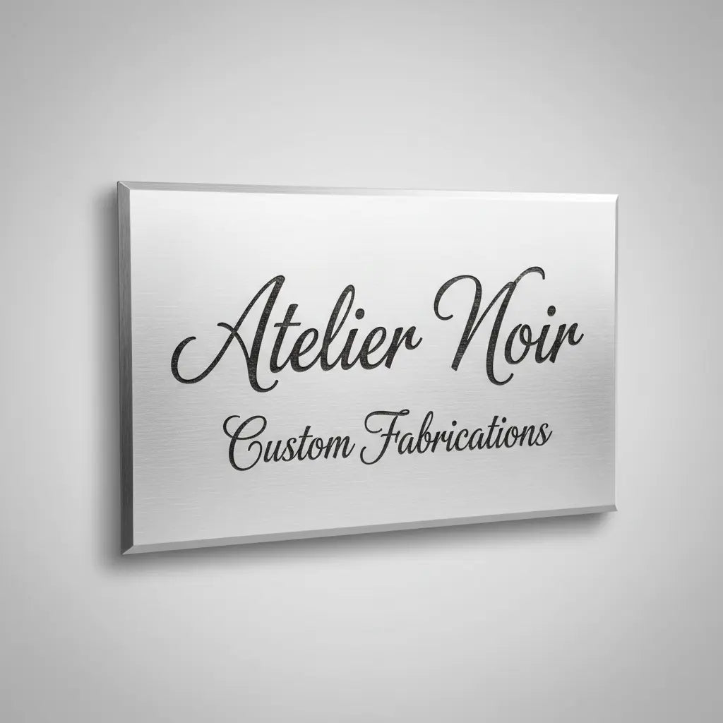 Custom Laser Engraved Metal Sign