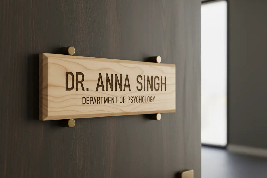 Custom Laser Engraved Name Plate – 2" x 10"