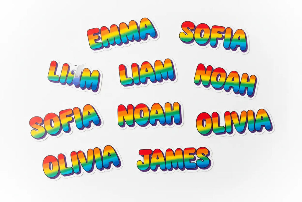 Custom Vinyl Name Stickers for School and Personal Belongings