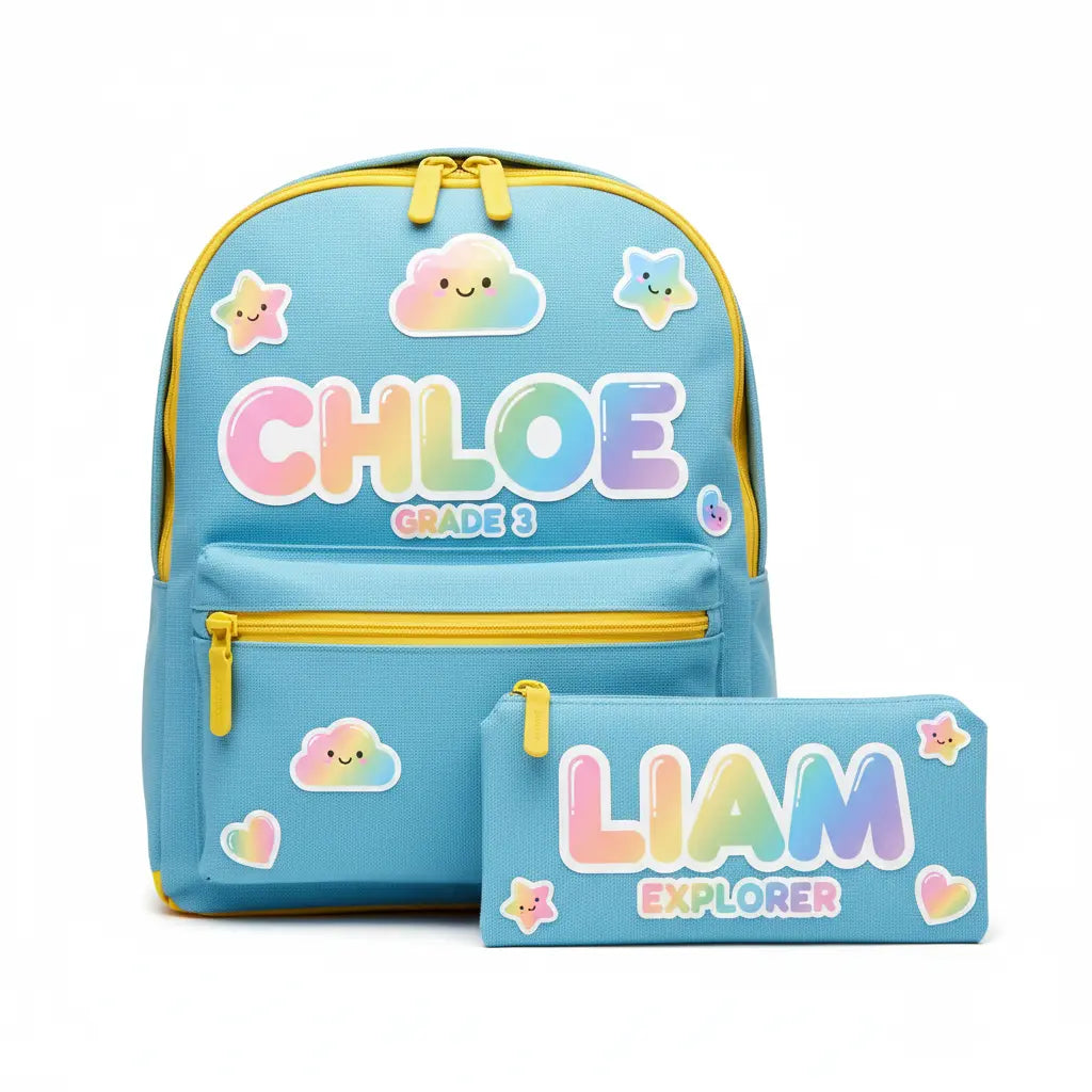 Custom Vinyl Name Stickers for School and Personal Belongings
