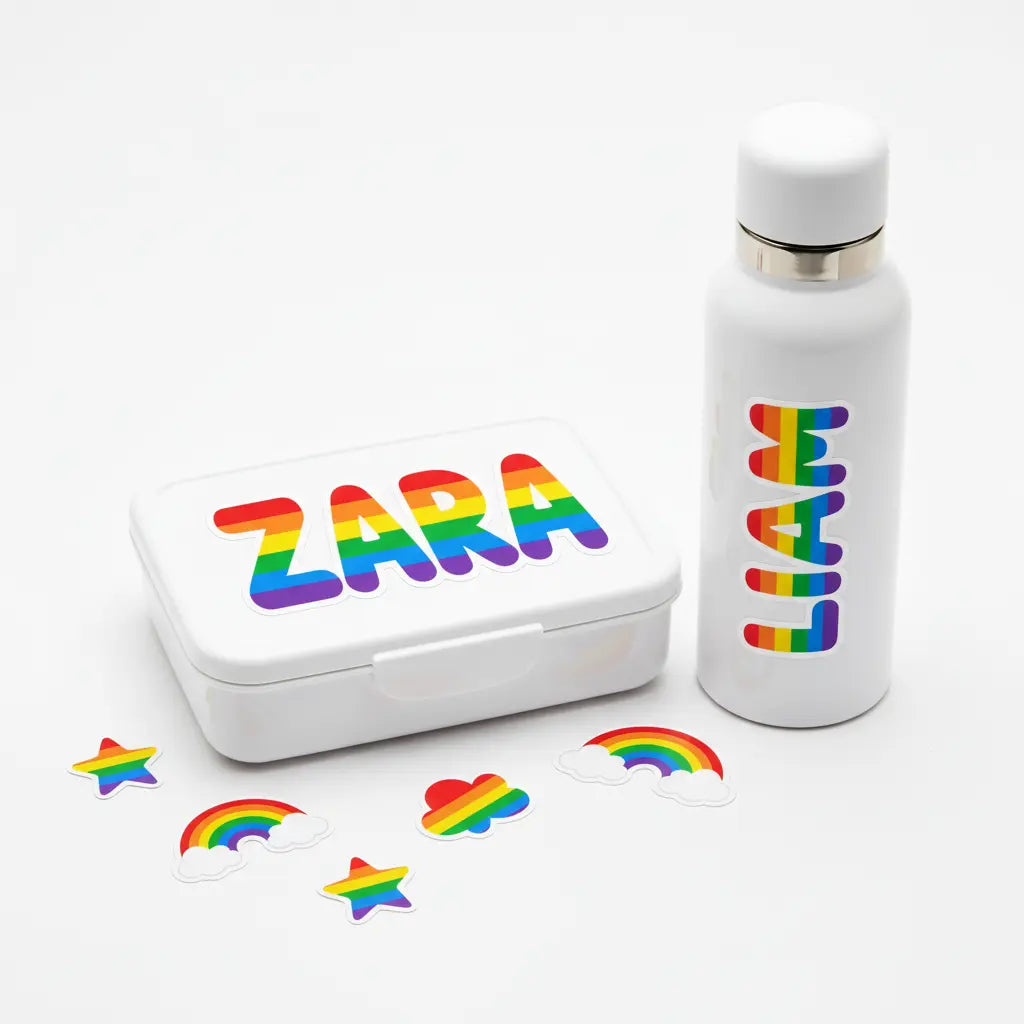 Custom Vinyl Name Stickers for School and Personal Belongings